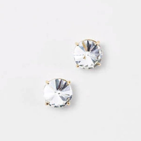 Ann Taylor Crystal Stud Earrings NWT - Picture 2 of 5